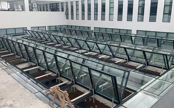 百安科技有限公司近期岷县排烟窗项目案例分享